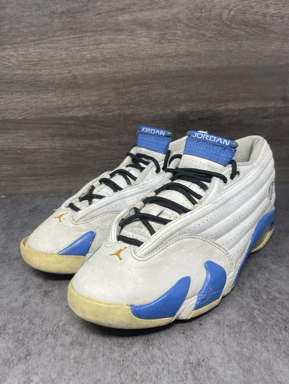 Air Jordan 14 Retro Low Pacific Blue Size 10 Mens 2006 Shoes 312567-141 AS IS
